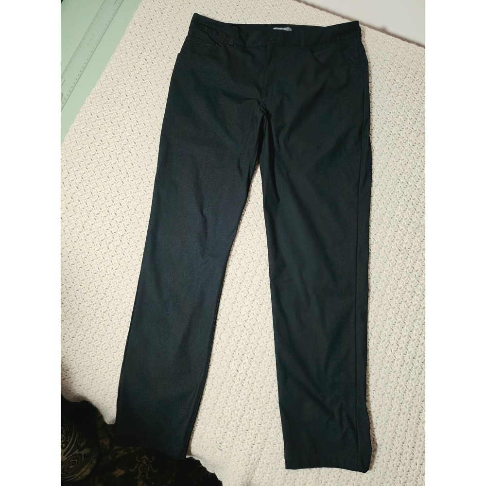 VRST Athletic Fit Five Pocket Pants Mens 36x34 Black Excellent Stretch Golf Tech